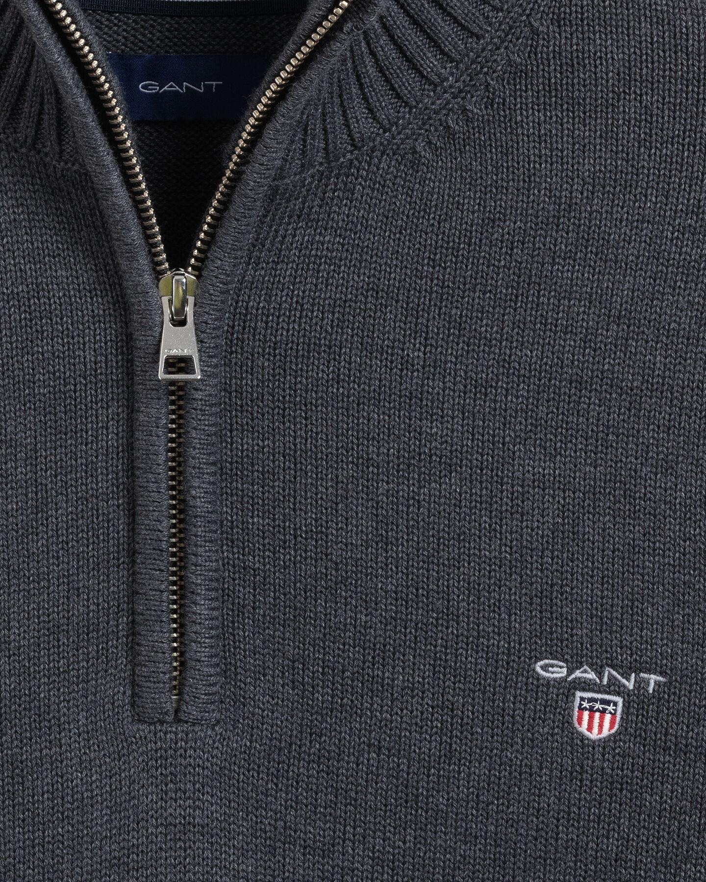 Maglia Casual in cotone con zip corta