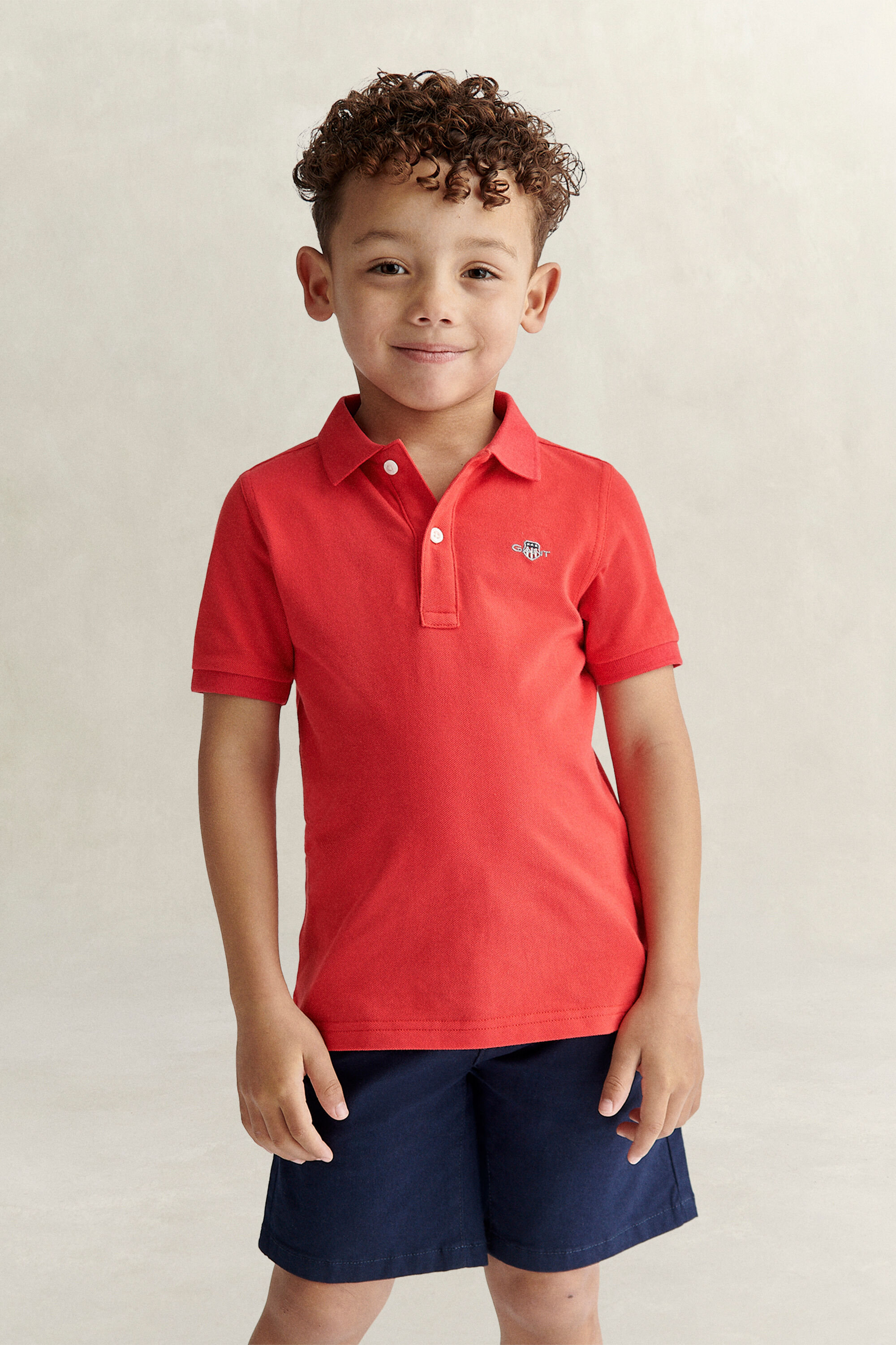 Polo Shield in piqué Kids