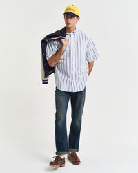 Camicia Heritage a maniche corte in popeline relaxed fit