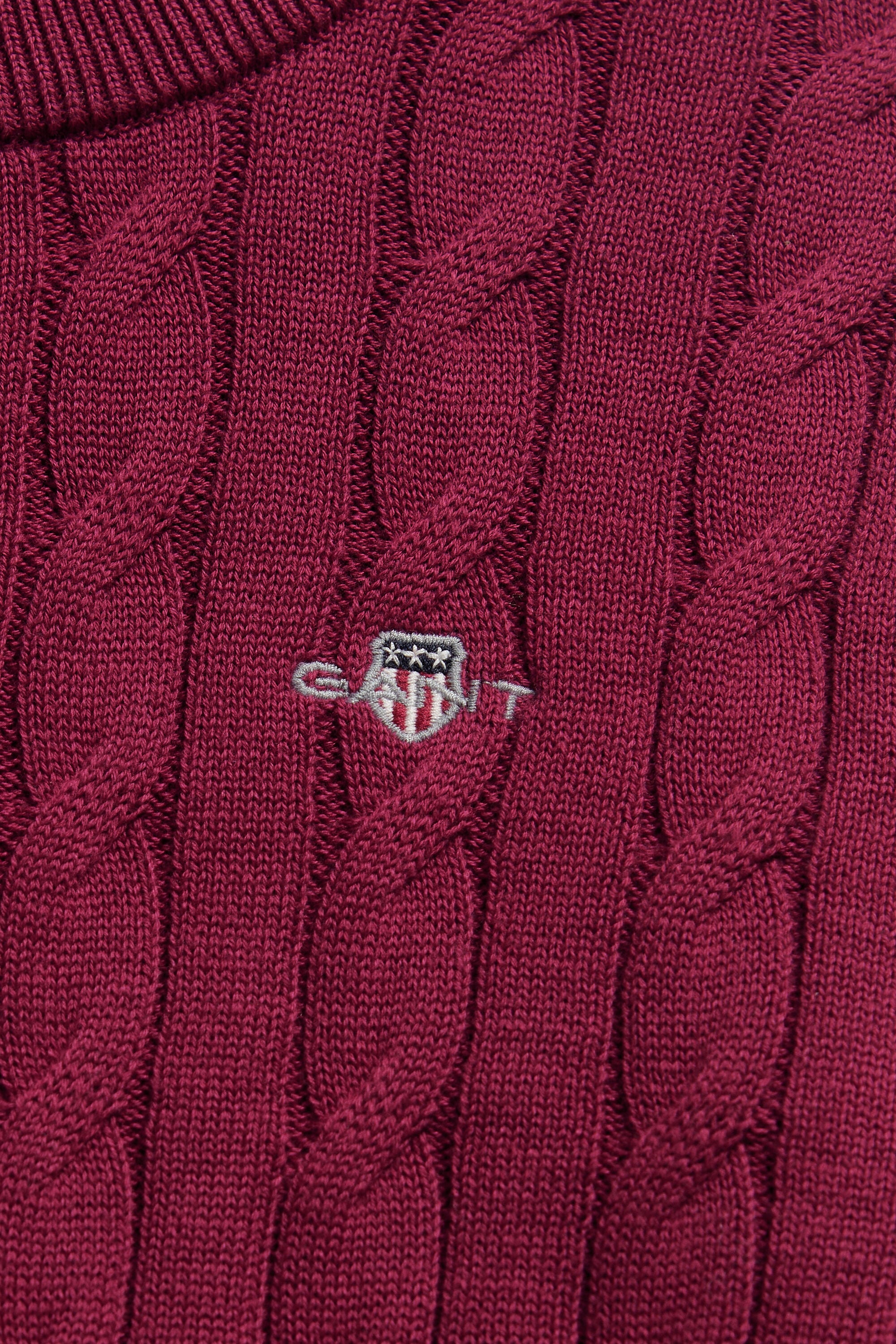 Maglia lavorata in cotone a trecce Shield Girls