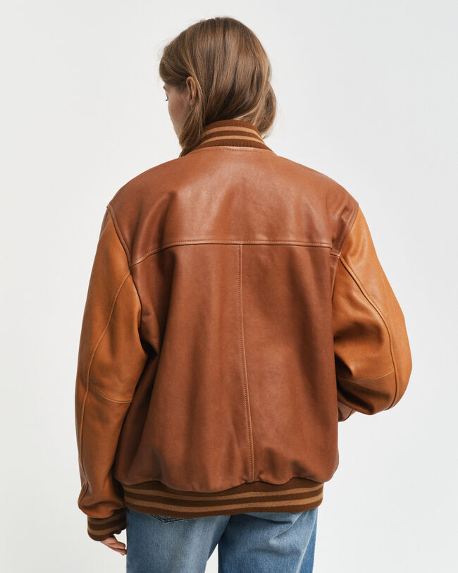 GANT Varsity Jacket in pelle
