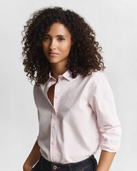 Camicia classica in popeline a righe regular fit