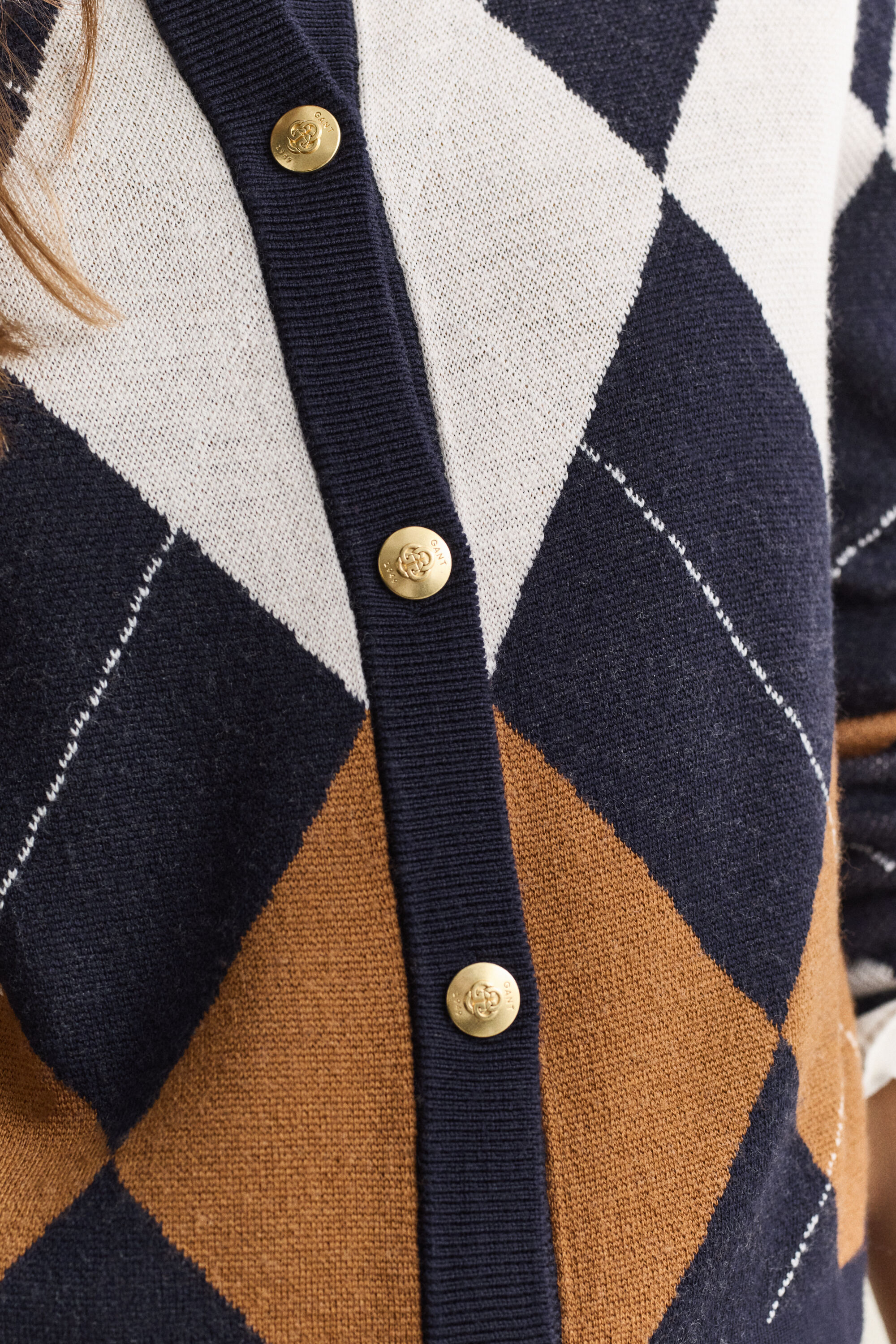 Cardigan a rombi