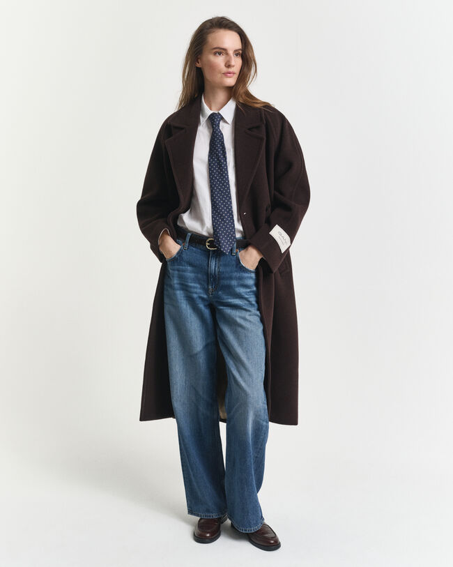 Camicia classica in popeline relaxed fit