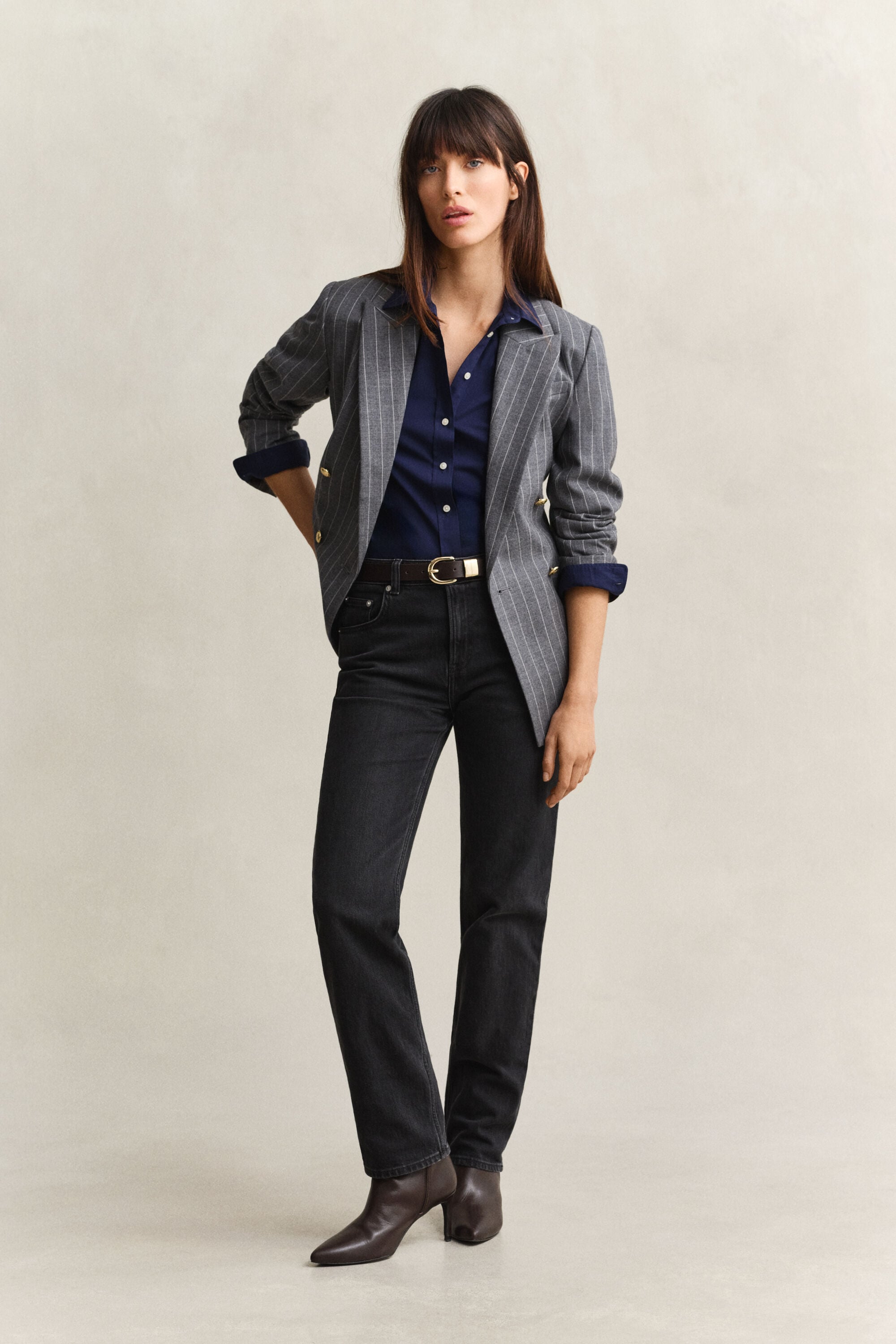 Camicia classica in popeline regular fit