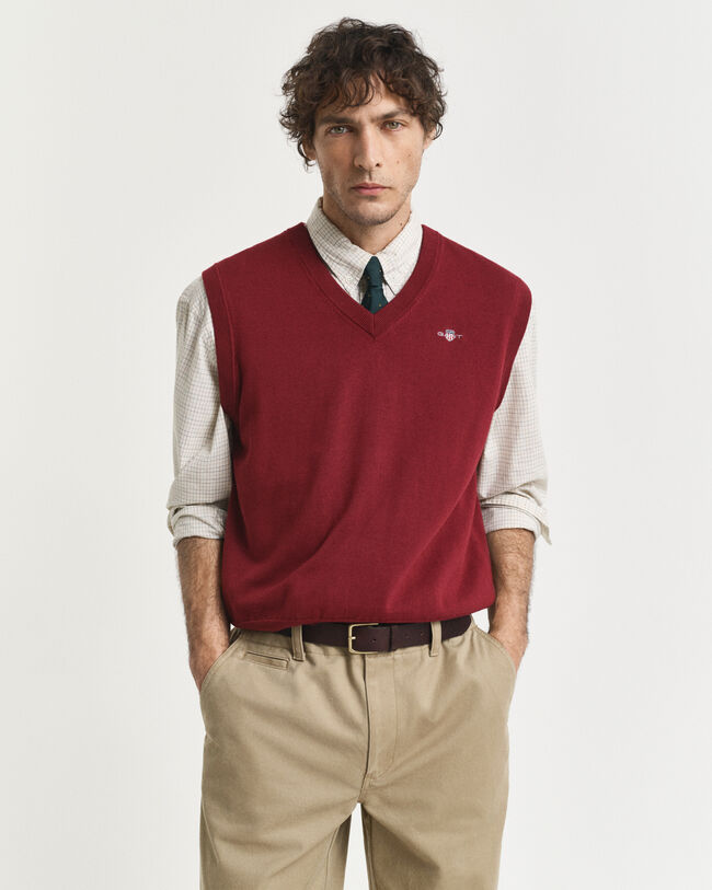 Piumino smanicato in cotone classico