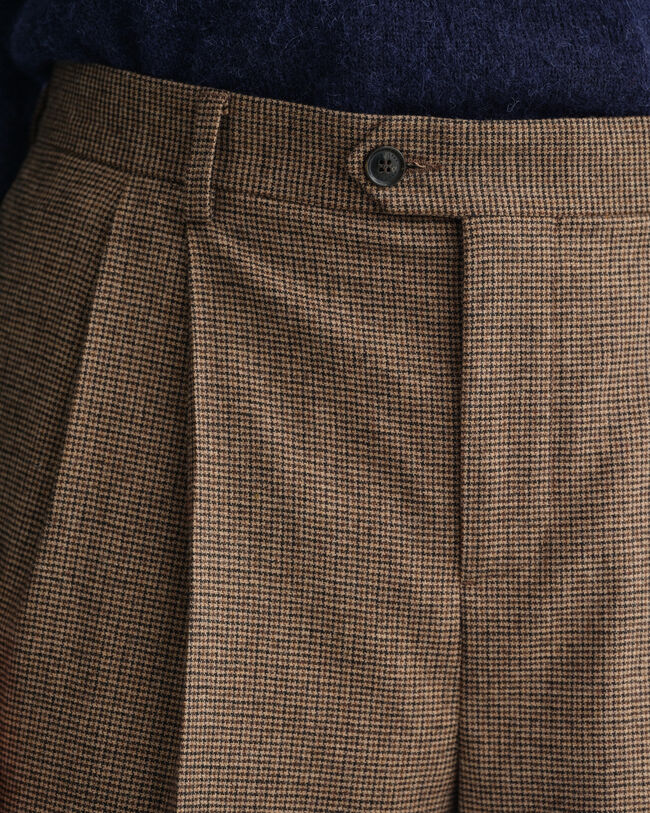 Pantaloni da abito pied-de-poule