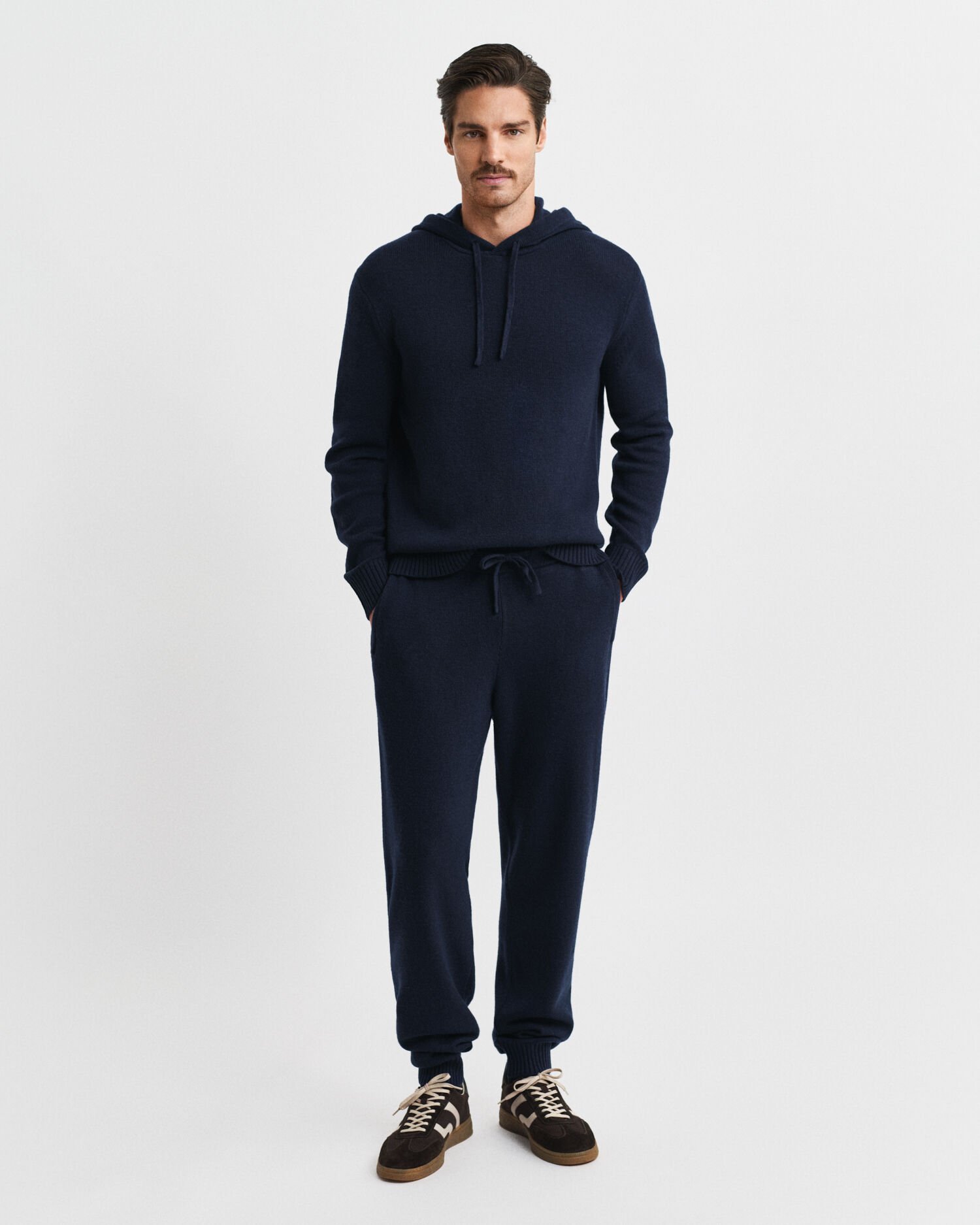 Pantaloni in maglia in misto cashmere