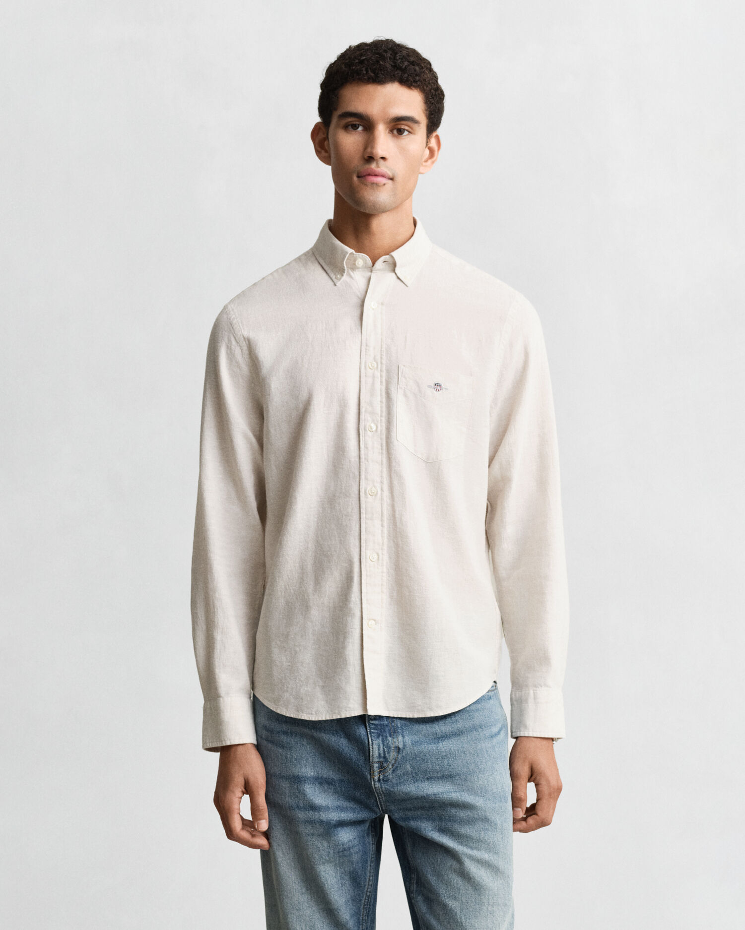Camicia in misto lino