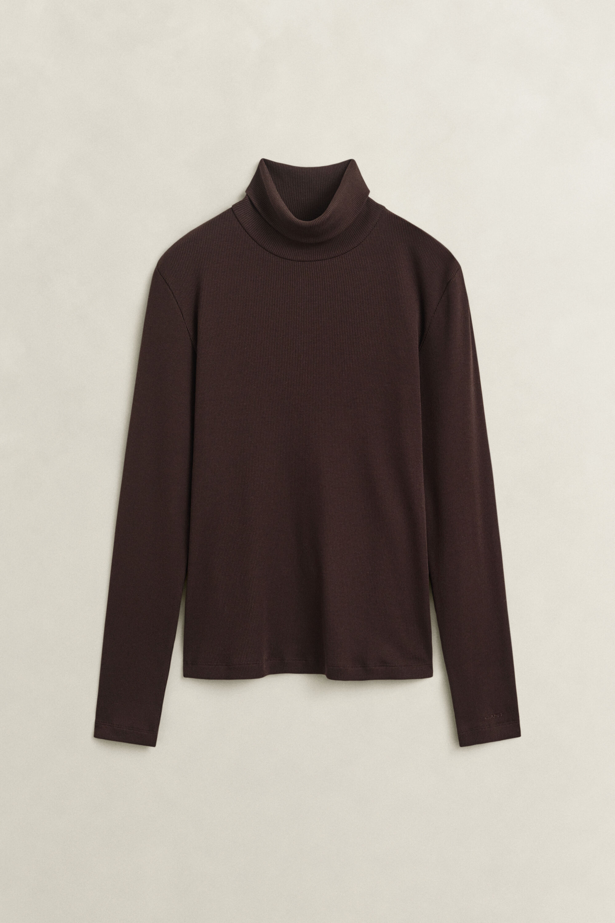 Maglia a collo alto a coste