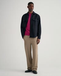 Maglia girocollo in lana pettinata