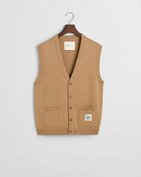 Gilet in lana con bottoni