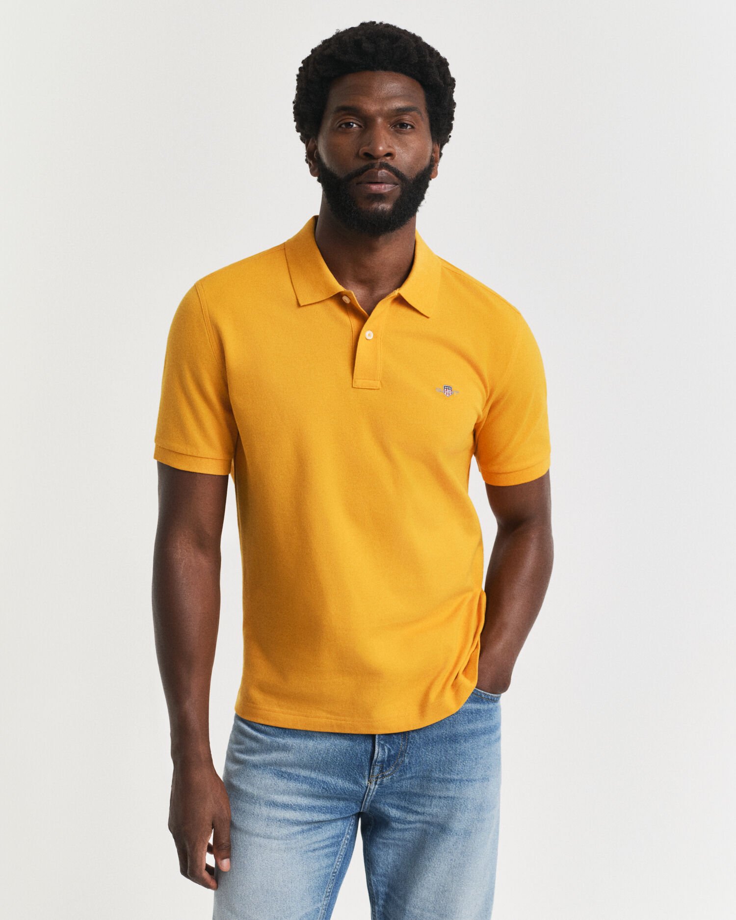 Polo Shield in piqué regular fit