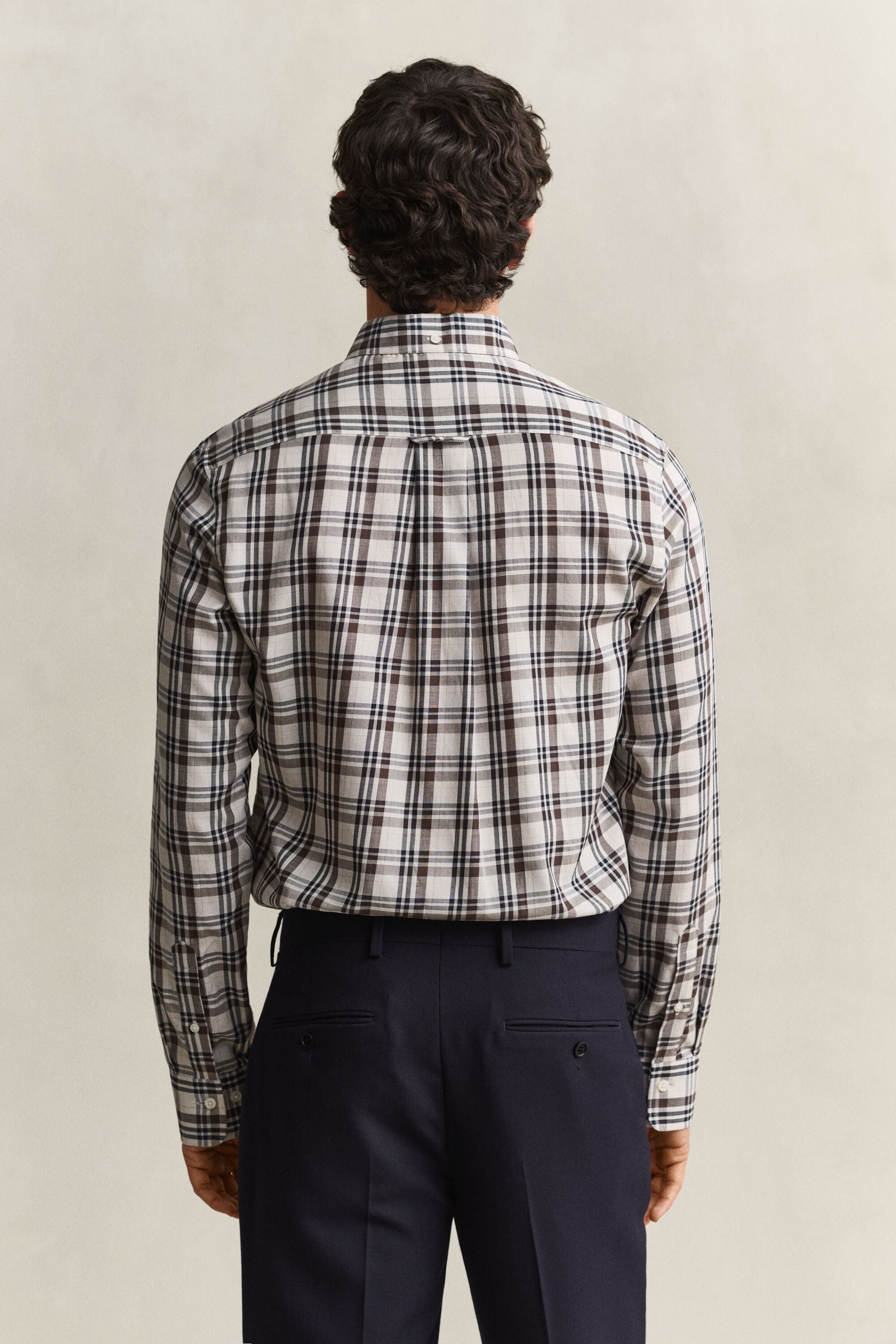 Camicia in twill a quadri