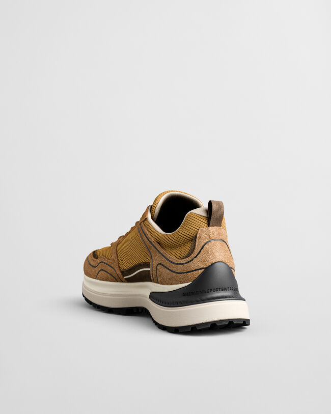 Sneakers Cazidy in camoscio e rete