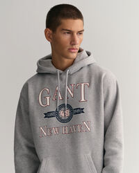 Felpa con cappuccio Retro Crest