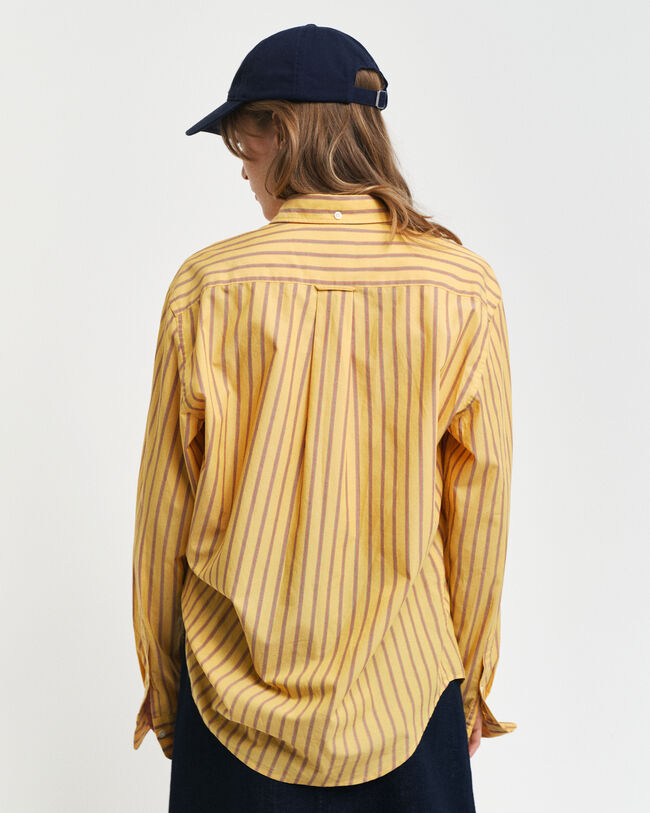 Camicia in popeline a righe regular fit