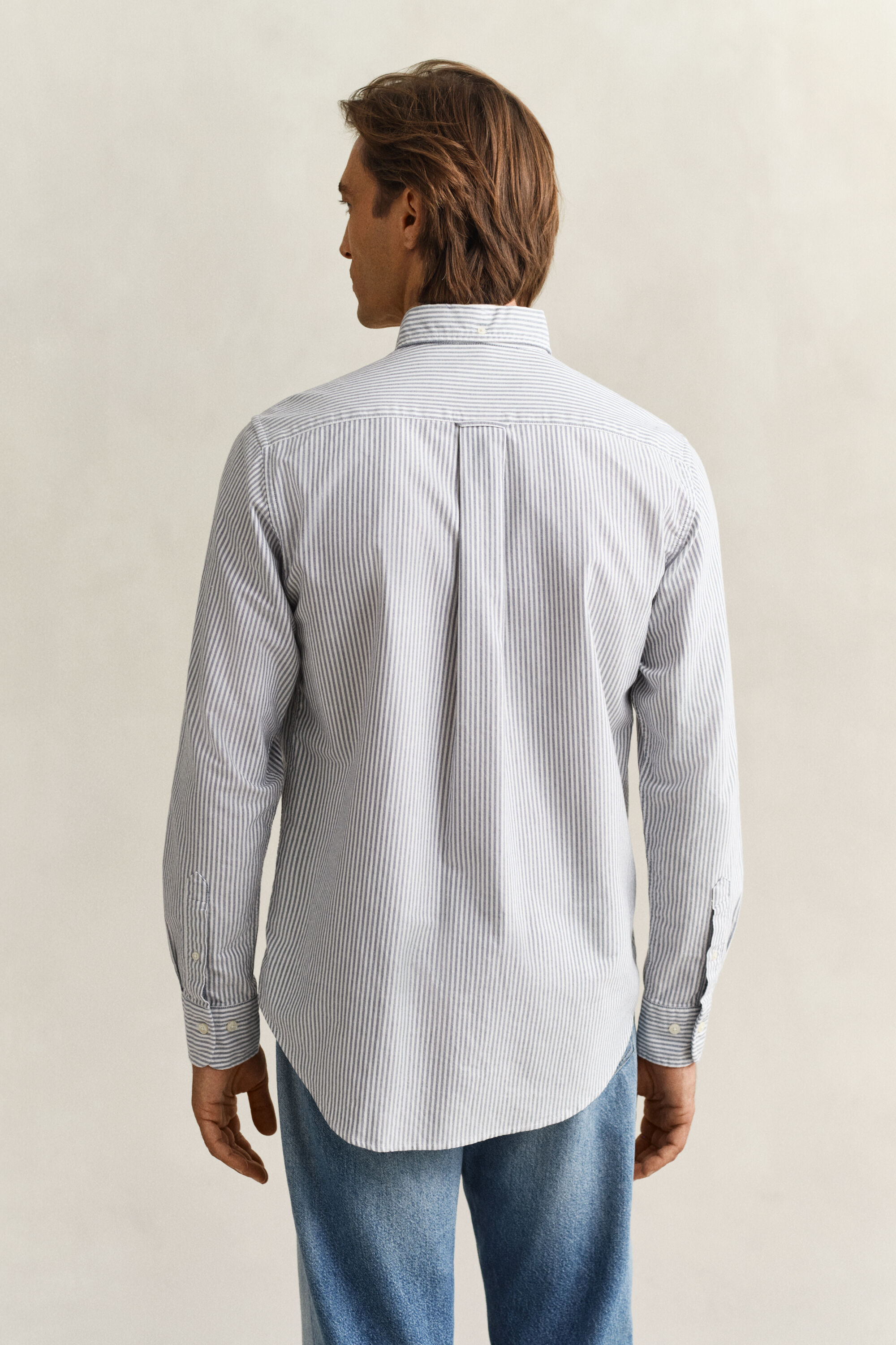 Camicia Oxford classica a righe Banker