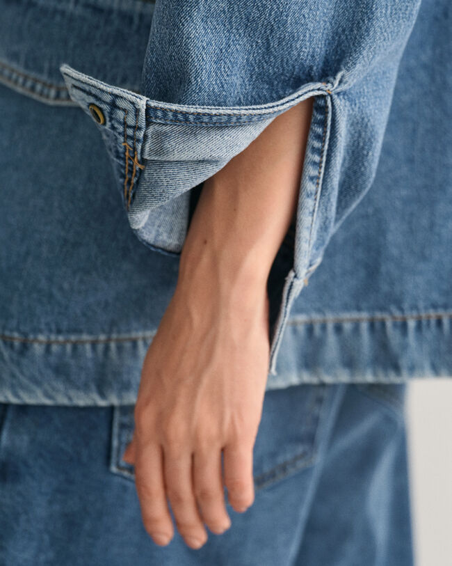 Giacca Denim stile militare