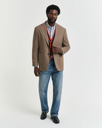 Blazer a quadri percalle relaxed fit