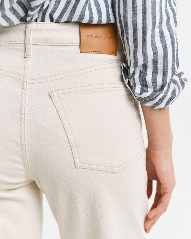 Jeans écru gamba dritta