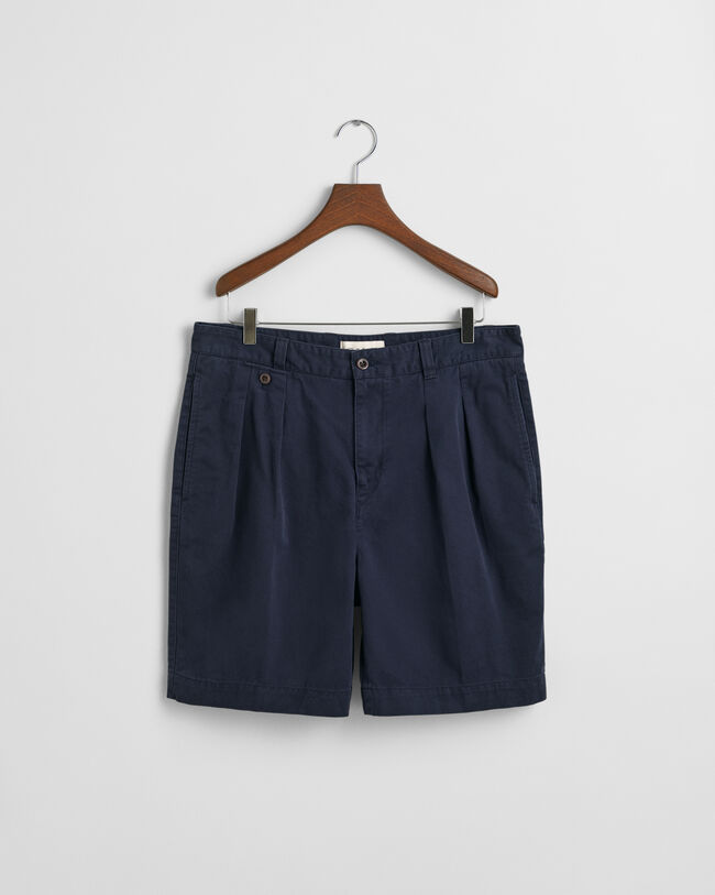 Pantaloncini chino in twill di cotone relaxed fit