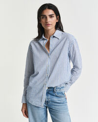 Camicia testurizzata a righe relaxed fit