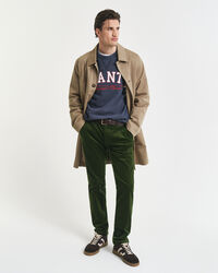 Pantaloni chino in velluto a coste slim fit