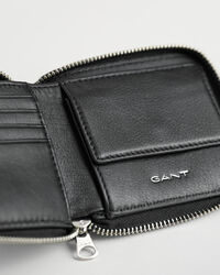 Portafoglio in pelle con zip