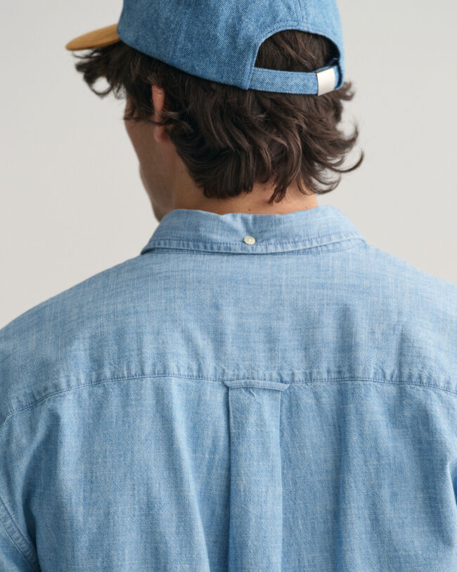 Camicia in chambray relaxed fit
