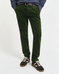 Pantaloni chino in velluto a coste slim fit