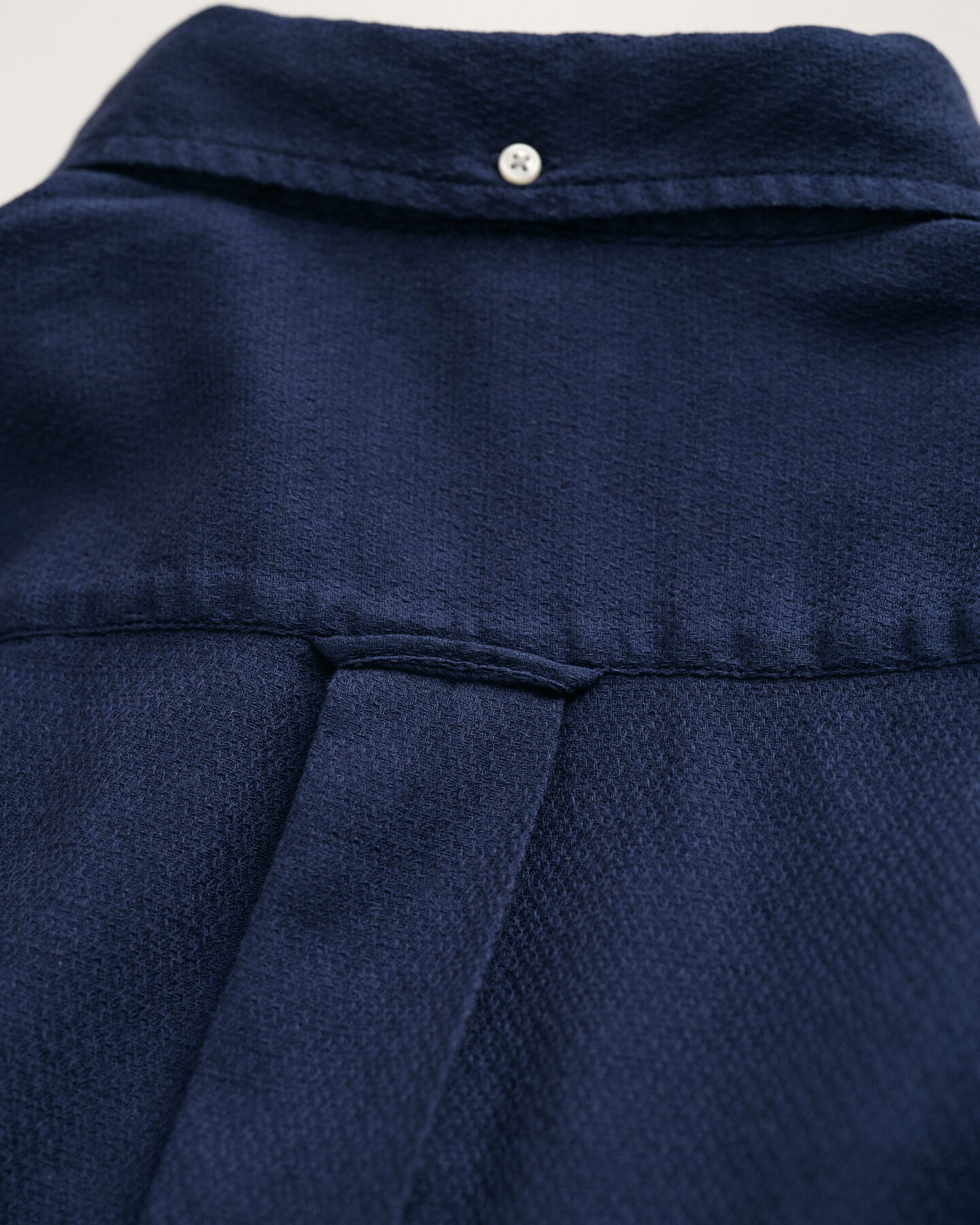 Camicia in lino-cotone testurizzata regular fit