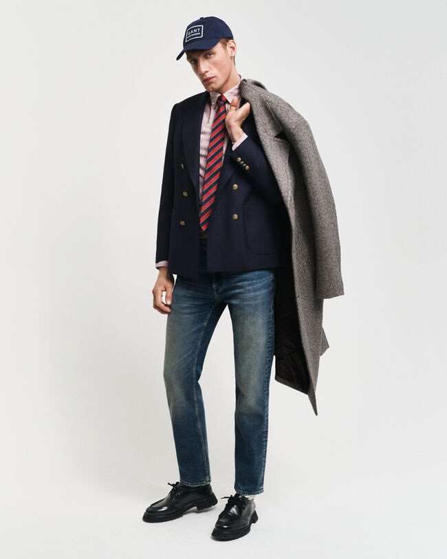 Camicia Oxford classica a righe regular fit