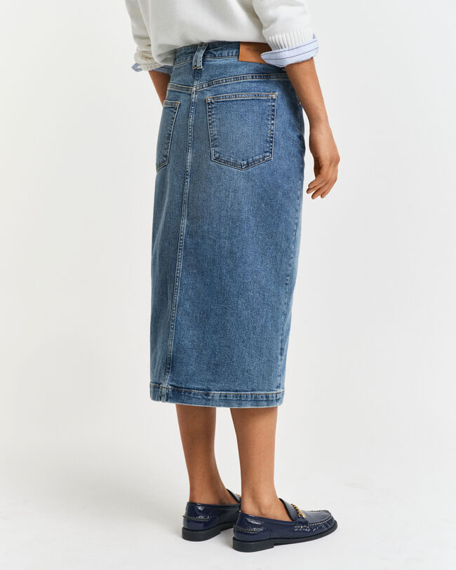 Gonna di jeans midi