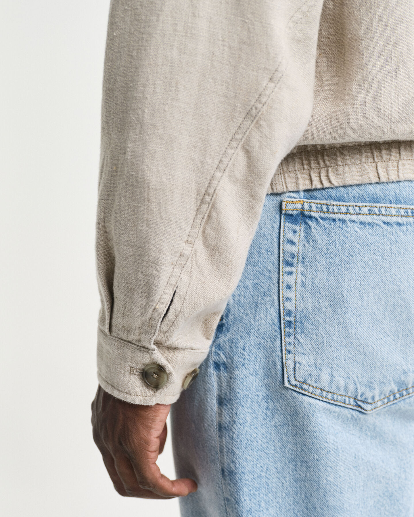 Giacca Harrington in lino