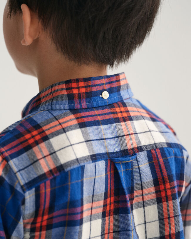 Camicia in flanella a quadri regular fit Kids