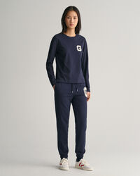 T-shirt girocollo G a maniche lunghe