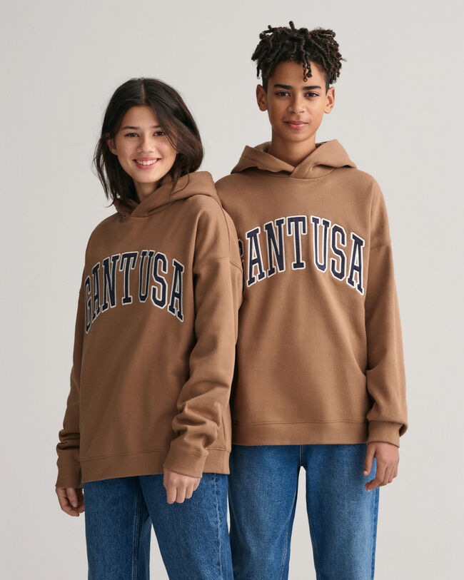 Felpa con cappuccio GANT USA oversize Teens