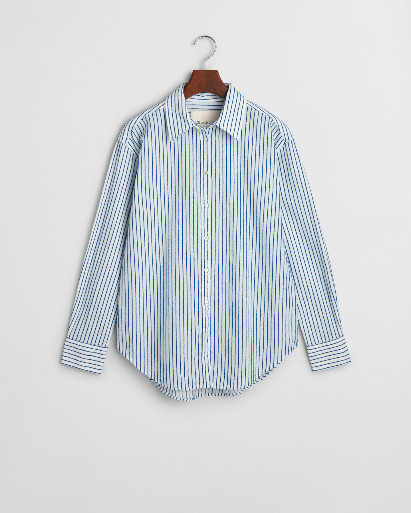 Camicia testurizzata a righe relaxed fit