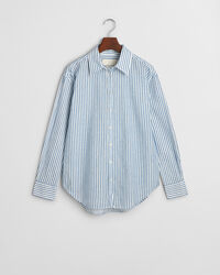 Camicia testurizzata a righe relaxed fit