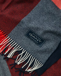 Coperta a quadri in finissima lana merino