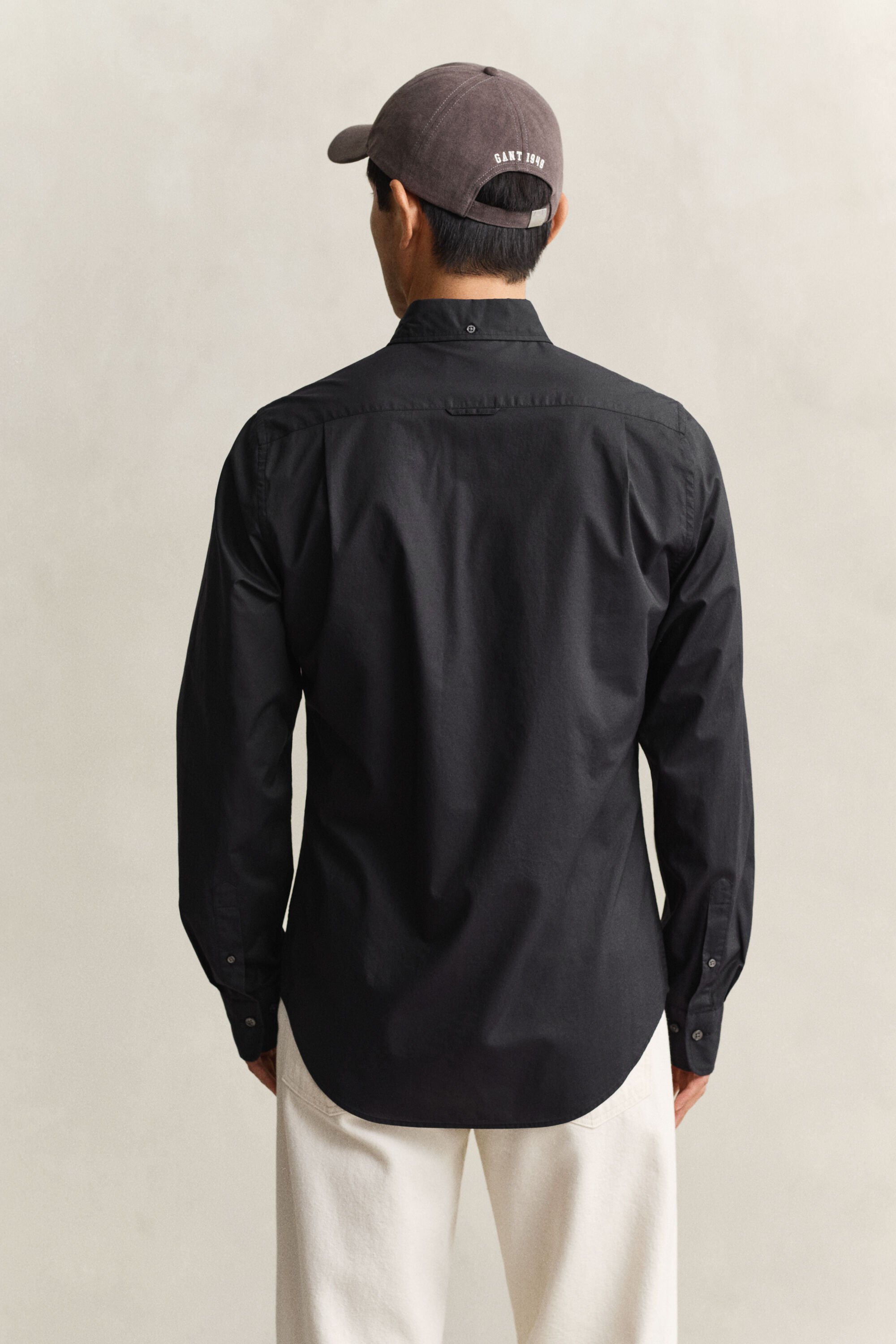 Camicia classica in popeline slim fit