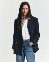 Blazer oversize in lana Hopsack