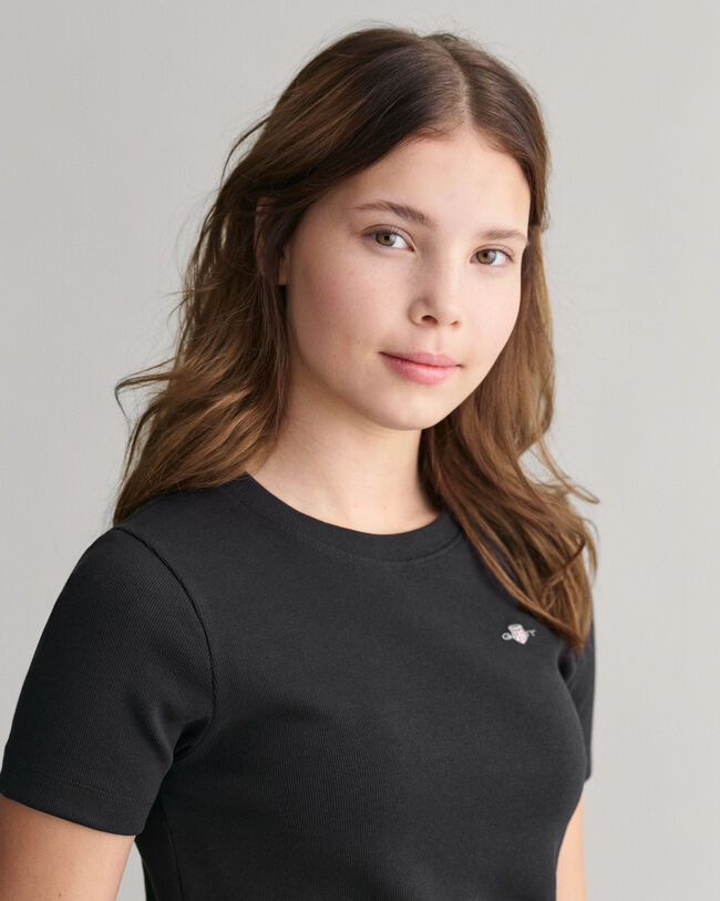 T-shirt a righe Shield Teen Girls