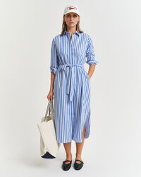 Abito chemisier in popeline a righe