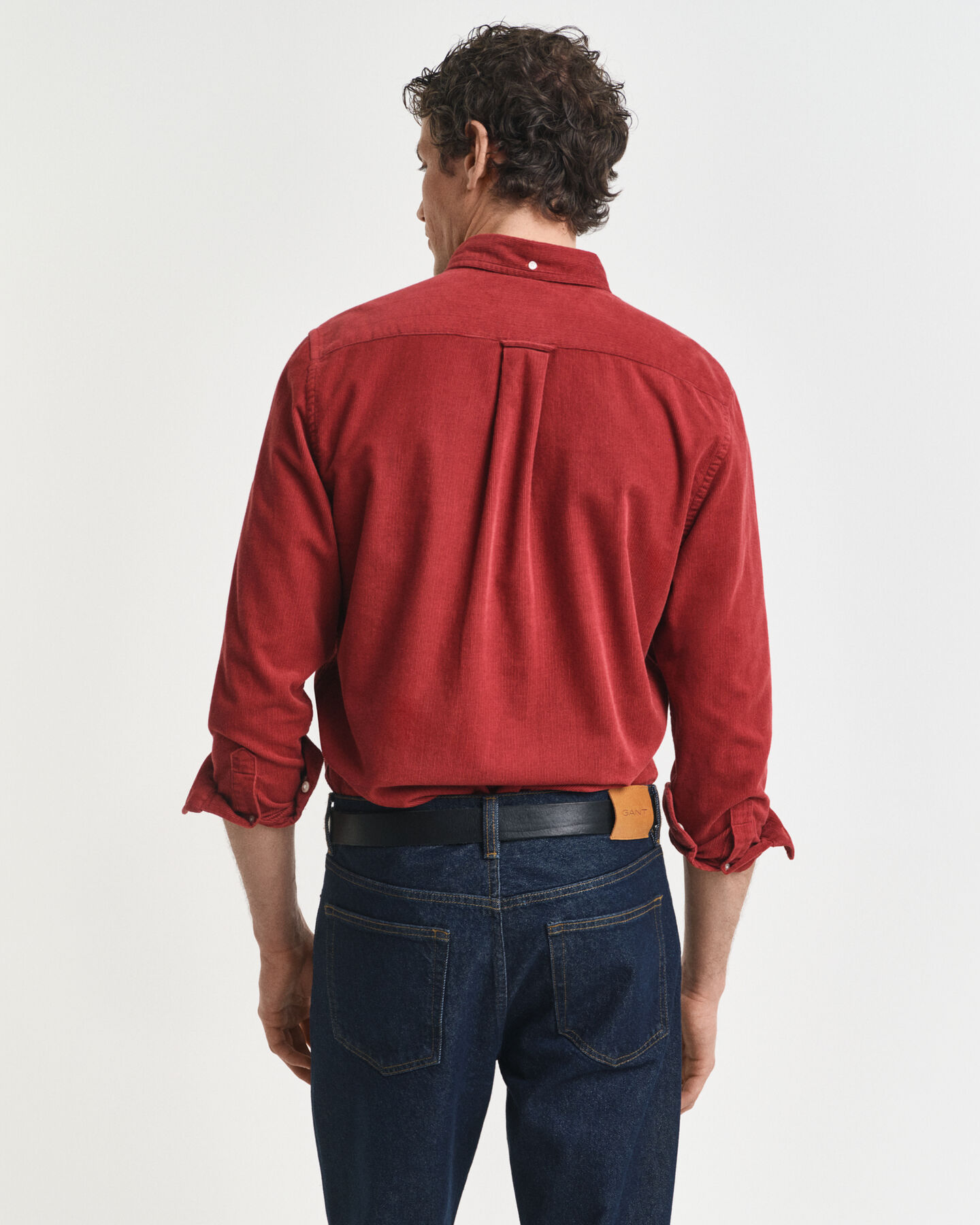 Camicia in cotone e velluto a coste regular fit