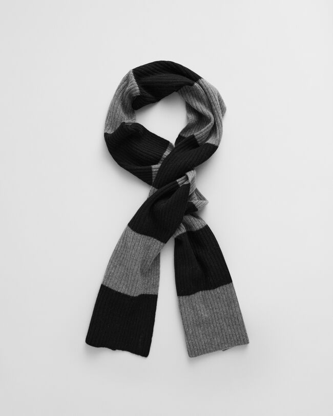 Sciarpa in maglia a righe