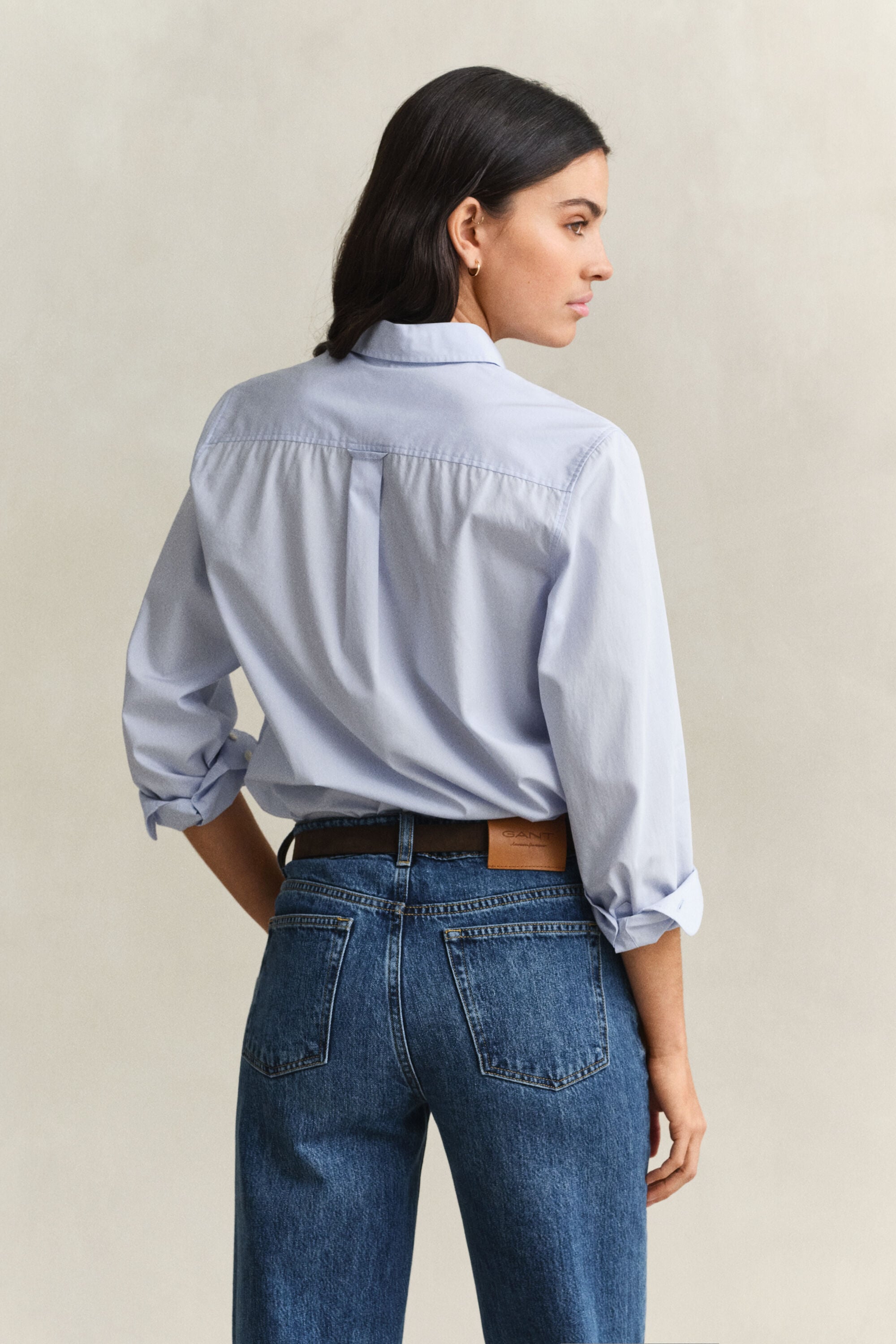 Camicia classica in popeline regular fit