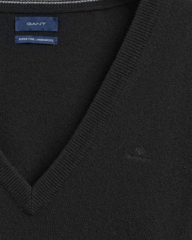 Maglia con scollo a V in lana d'agnello extrafine