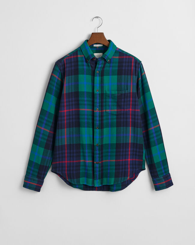 Camicia in twill a quadri regular fit